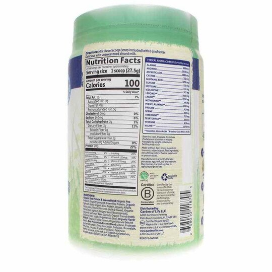 Raw Protein & Greens, GOL